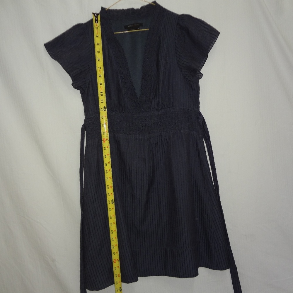 BCBG Maxazria Blue Pinstriped Dress